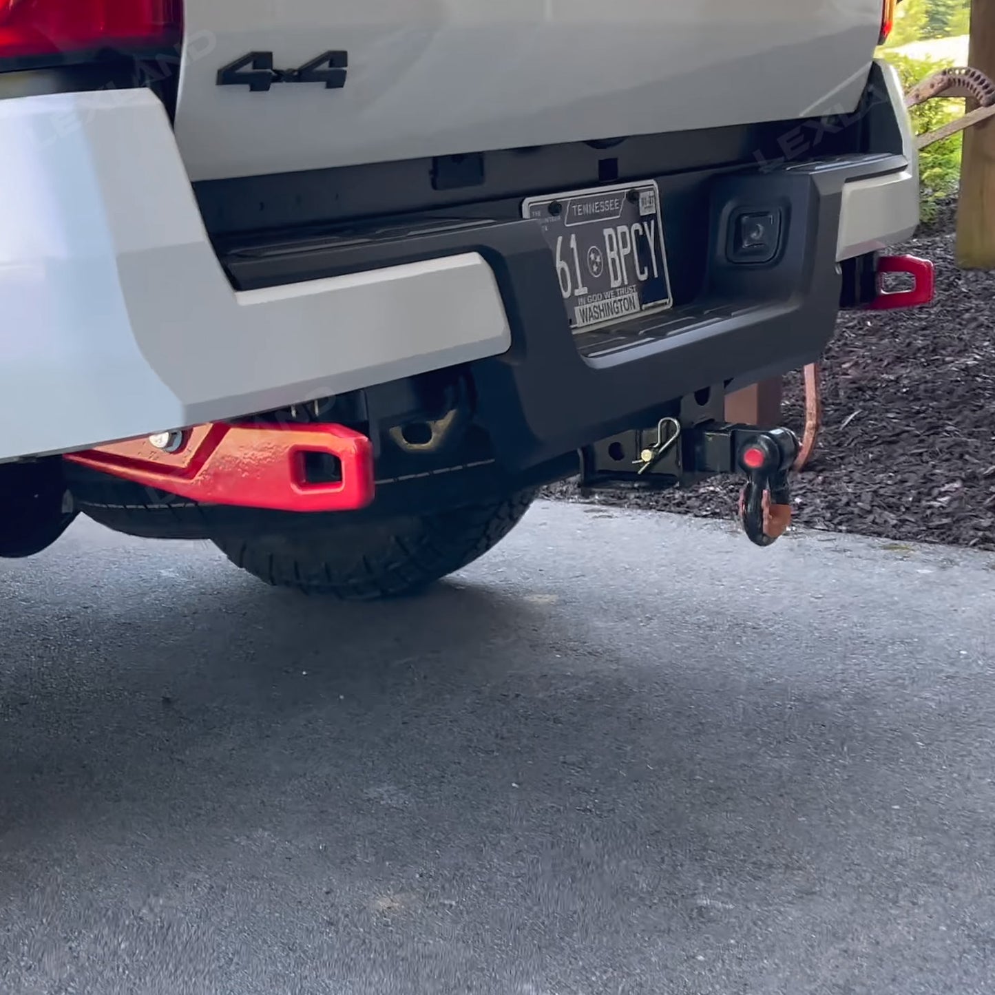 Tacoma Rear Tow Hooks Red Rear Recovery Points 2.0  for Toyota