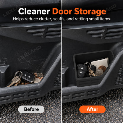 Tacoma/4Runner Front Door Trash Can Silicone Door Side Organizer Storage Box 2PCS for Toyota