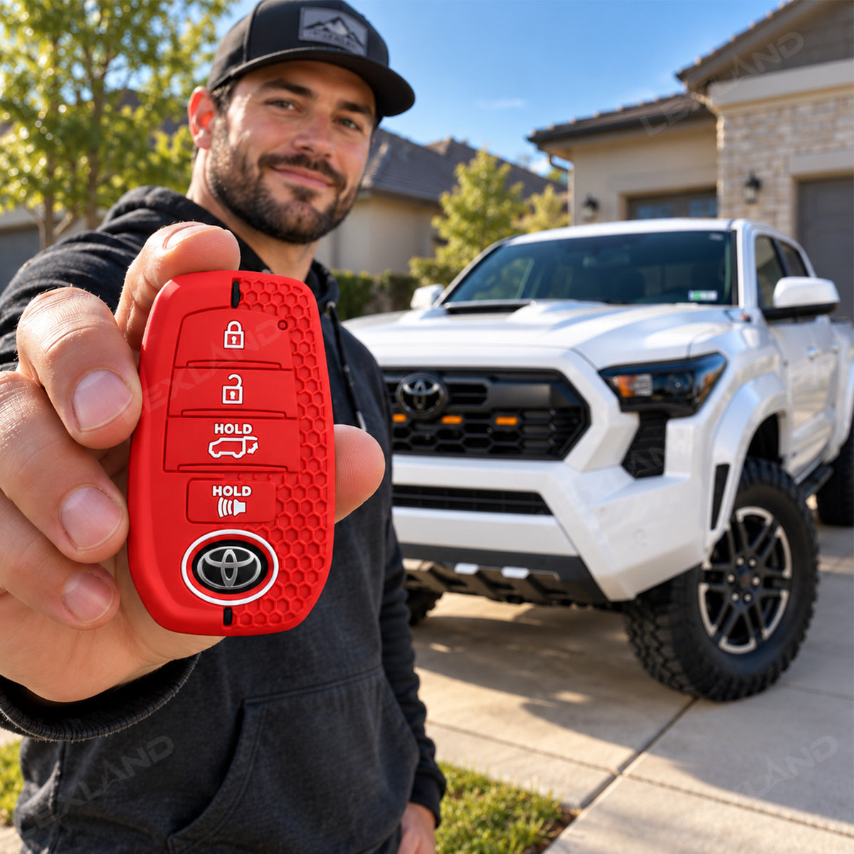 Tacoma/4Runner/Tundra Key Fob Cover Protective Silicone Key Fob Case 2.0 for Toyota