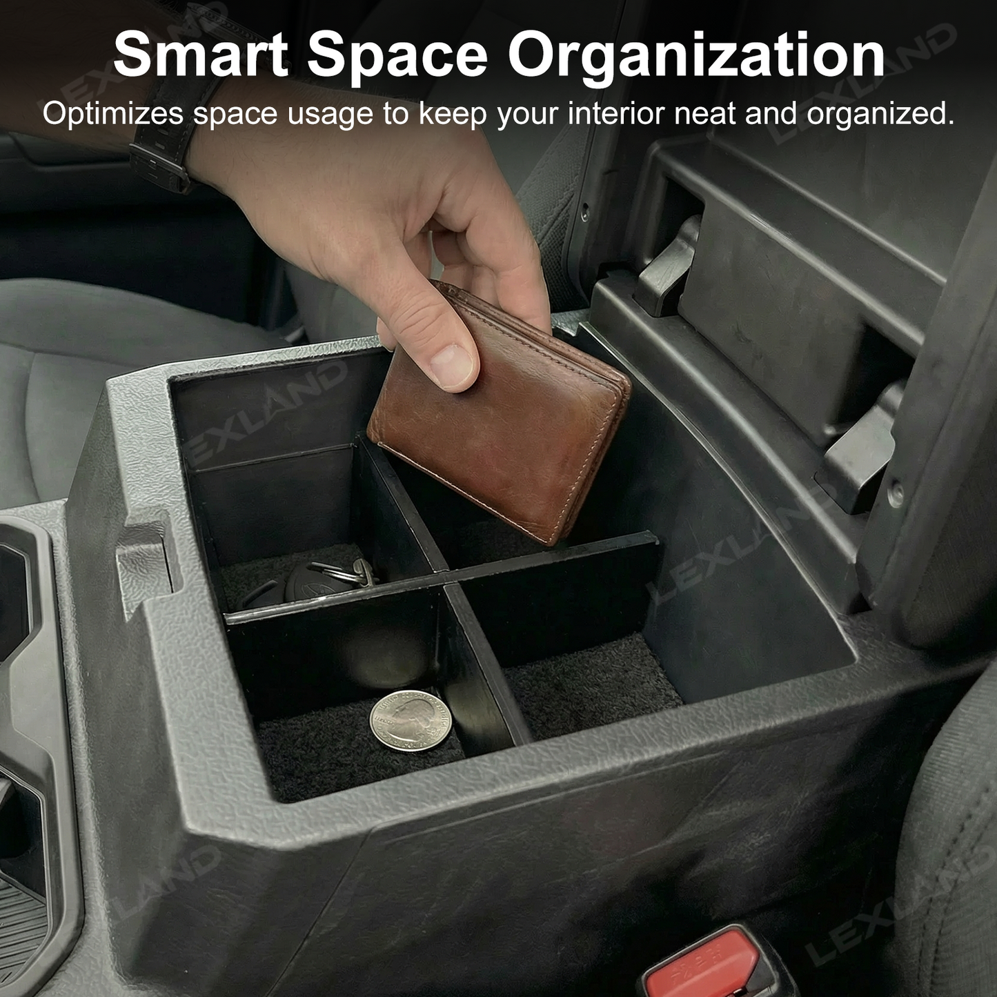 Tacoma Center Console Organizer Insert Storage Divider Interior Accessories for Toyota