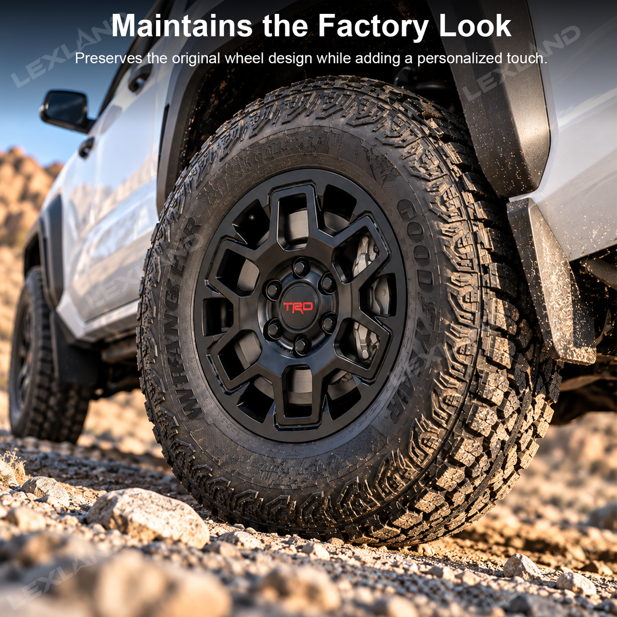 Tacoma TRD Off Road Wheel Rim Protector 17 Inch Rimcase Curb Rash Protection 4PCS for Toyota
