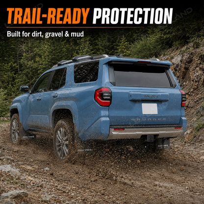 4Runner Mud Flaps No-Drill Splash Guards Front & Rear Fender Mudguards for Toyota