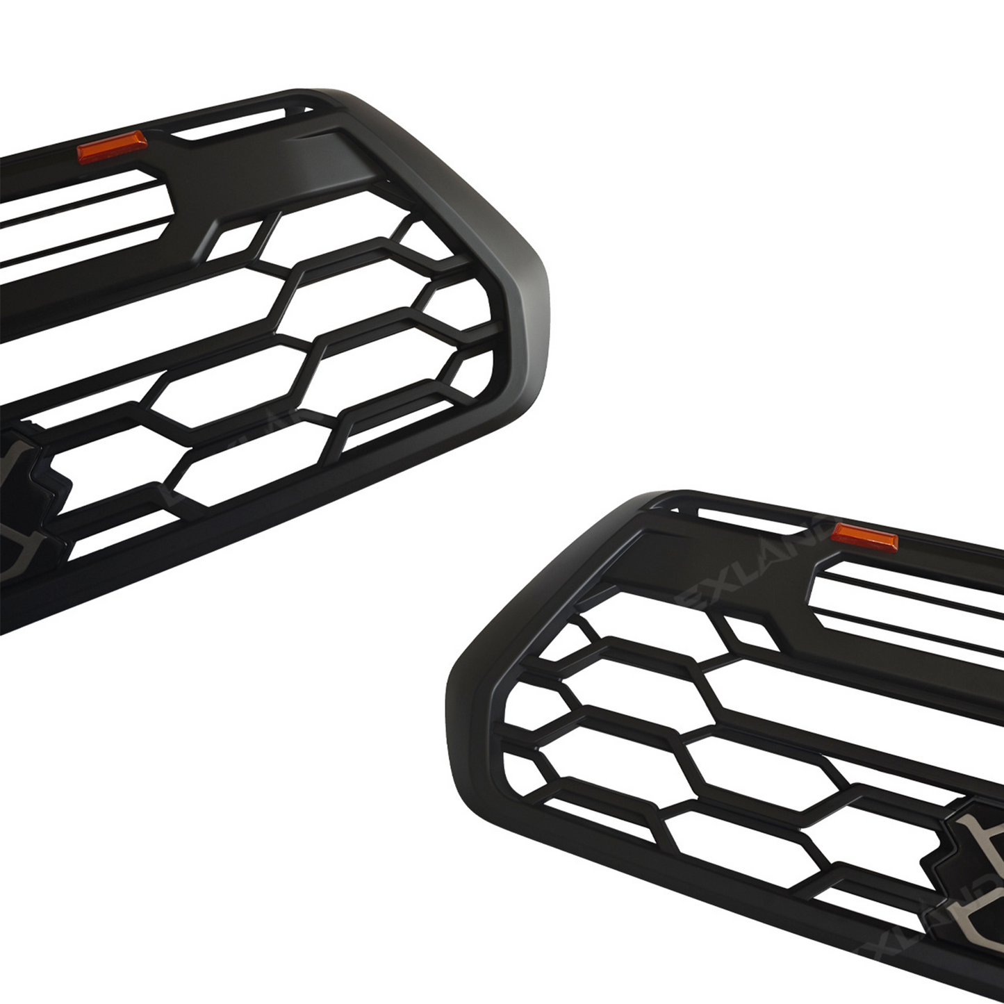 Tacoma Front Grill Replacement with Light Bar & Toyota Logo Front Bumper Grille for Toyota