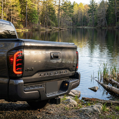 Tacoma LED Tail Lights Smoked Dynamic Form Lighting Sequential Rear Lamps Assembly for Toyota