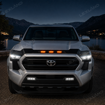 Tacoma/4Runner Hood Protector with LED Light Hood Deflector Bug Deflector 2.0 for Toyota