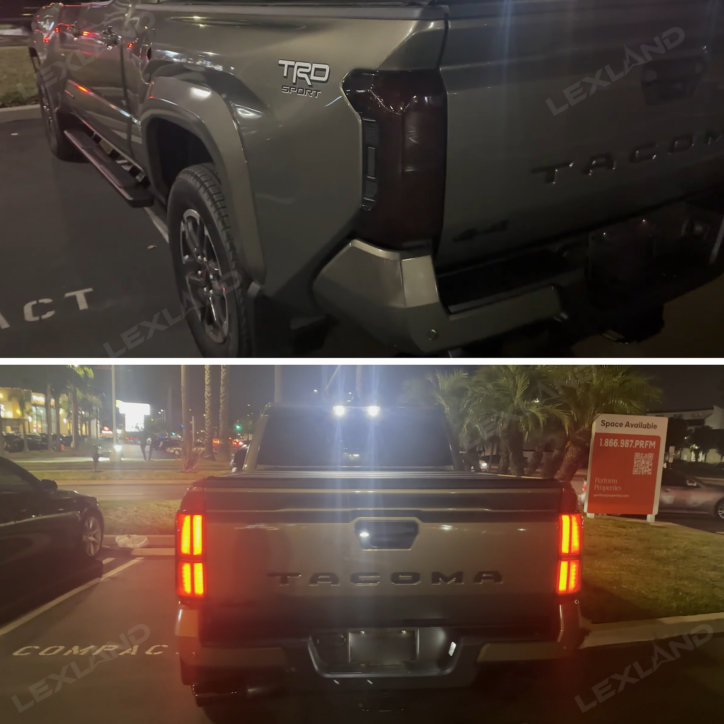 Tacoma Tail Light Cover Smoked Rear Light Cover Taillights Overlay for Toyota