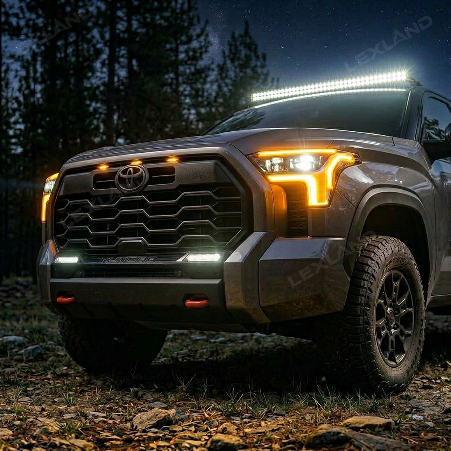 Tundra LED Daytime Running Lights DRL Grille Side Lights Dynamic Sequential Turn Signals