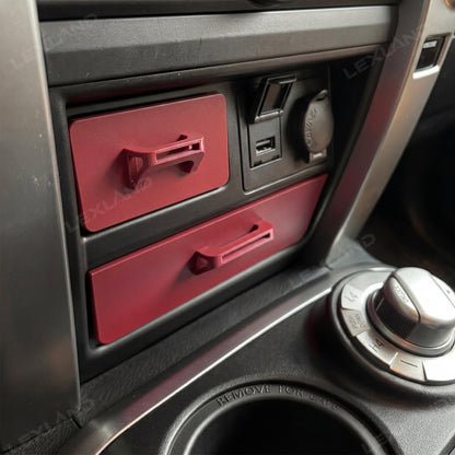 4Runner Storage Drawer Organizer Center Console Cubby Upper & Lower Storage Box 2PCS for Toyota