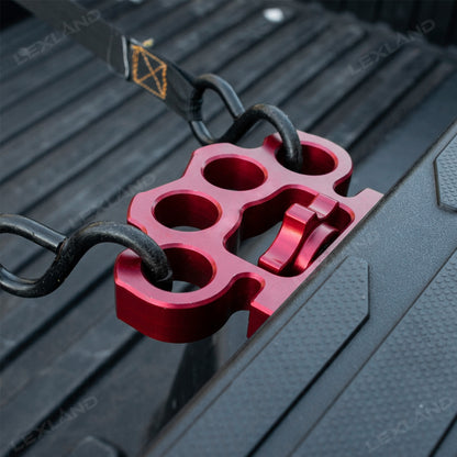 Tacoma Brass Knuckle-Style Truck Bed Tie-Down Anchor Aluminum Alloy Truck Bed Cleat Universal for Trucks