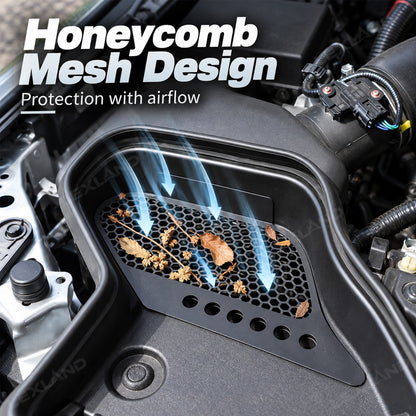 Tacoma Front Engine Bay Intake Vent Screen Carbon Steel Air Intake Bug Screen Mesh Guard for Toyota