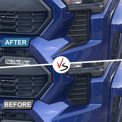 Tacoma Front Side Grille Patch Decor Cover Front Headlight Grille Decals for Toyota