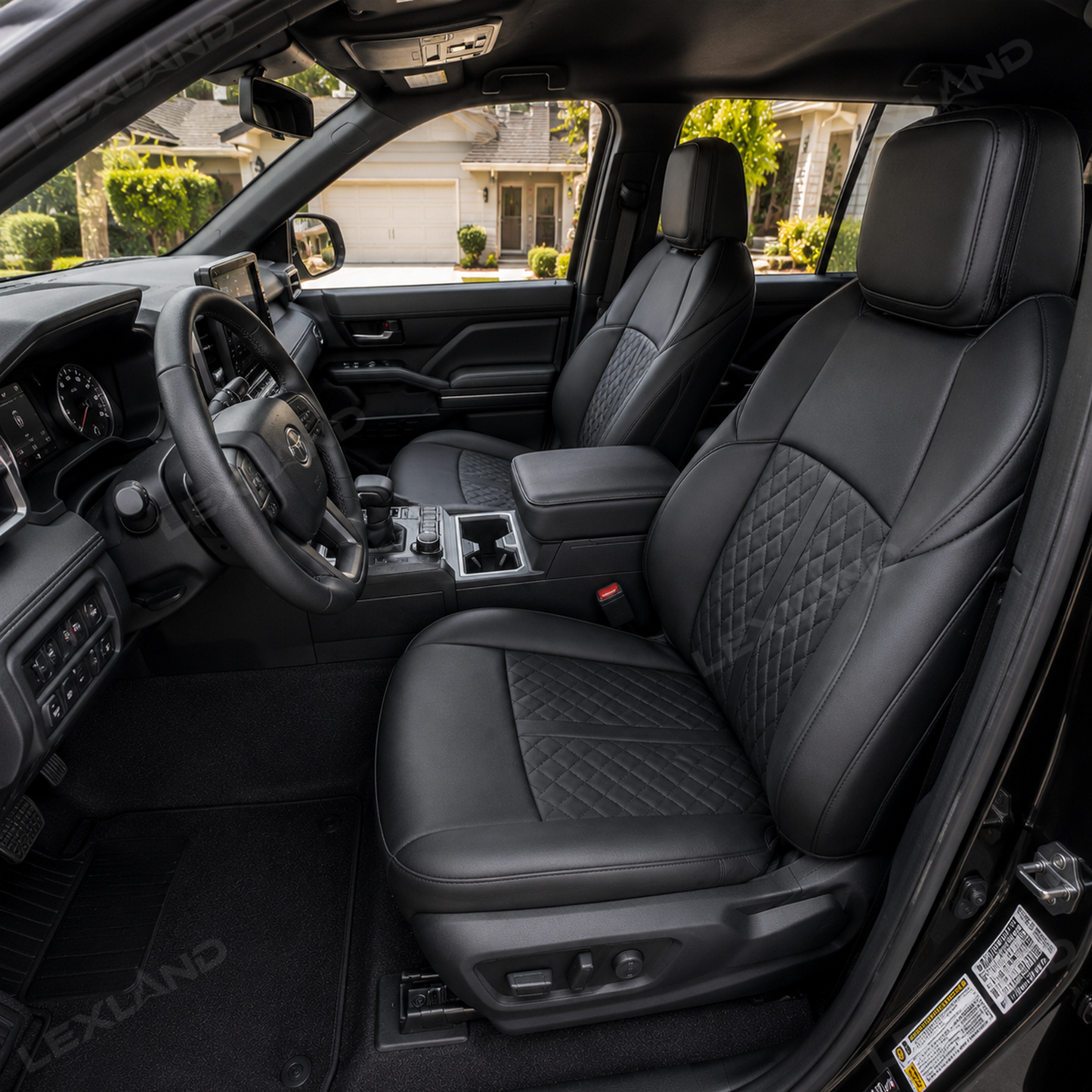 Tacoma/4Runner Seat Covers Diamond Pattern Seat Protectors Interior Protection for Toyota
