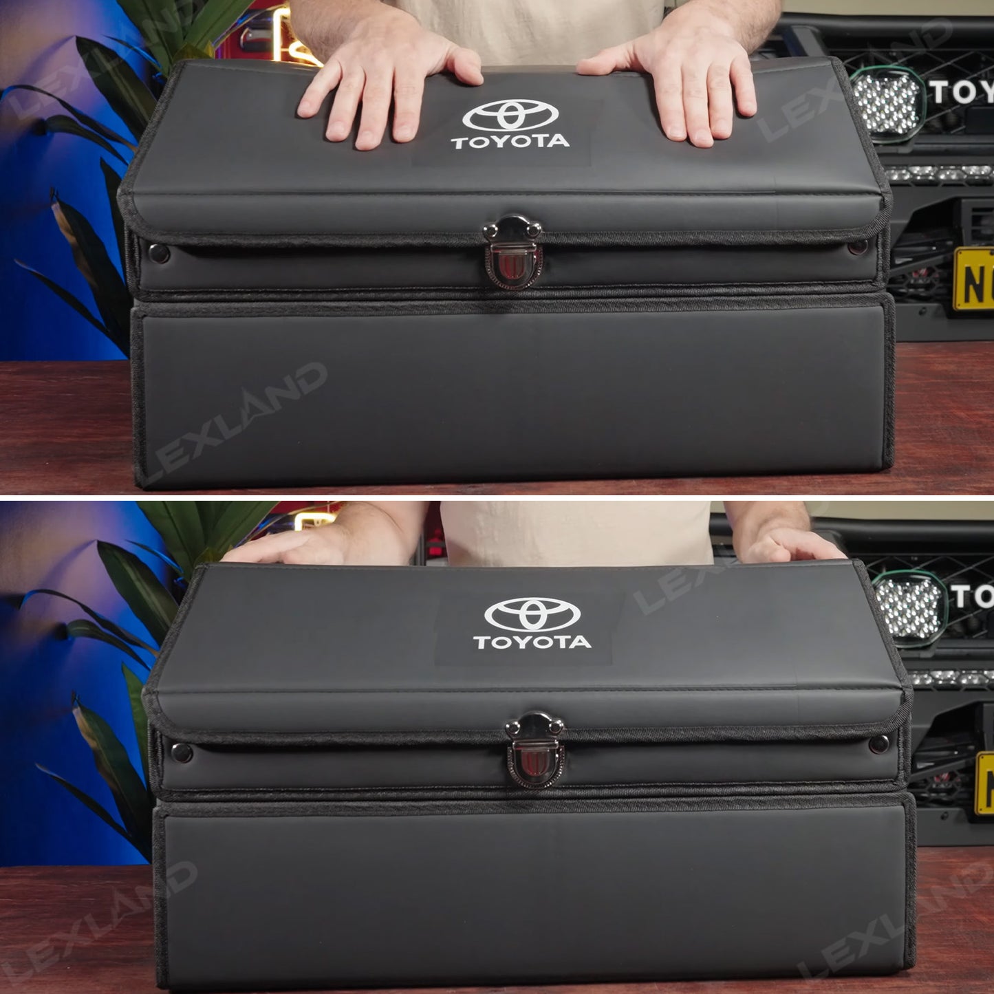 Toyota Trunk Storage Box Trunk Organizer with Toyota Logo Luggage Storage Bag