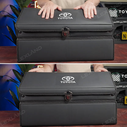 Toyota Trunk Storage Box Trunk Organizer with Toyota Logo Luggage Storage Bag