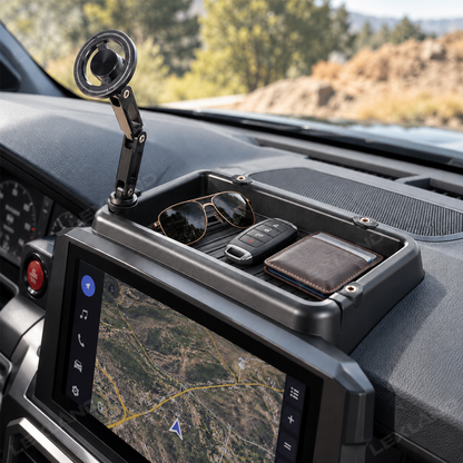 Tacoma/4Runner Dashboard Storage Organizer Tray & Magnetic Phone Mount Kit for Toyota