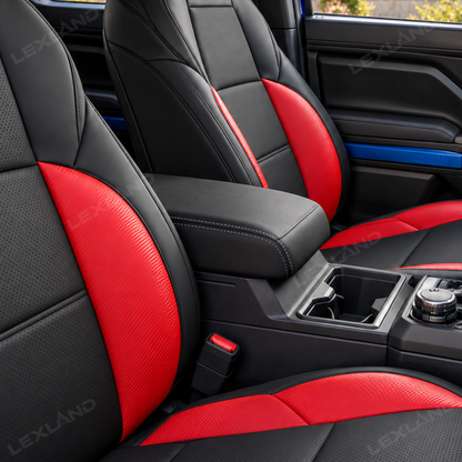 Tacoma /4Runner Seat Covers Carbon Fiber Style Seat Protector Interior Trim Upgrade for Toyota