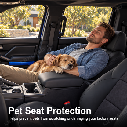 Tacoma/4Runner Seat Covers Suede & Nappa Leather Interior Seat Upholstery Upgrade for Toyota