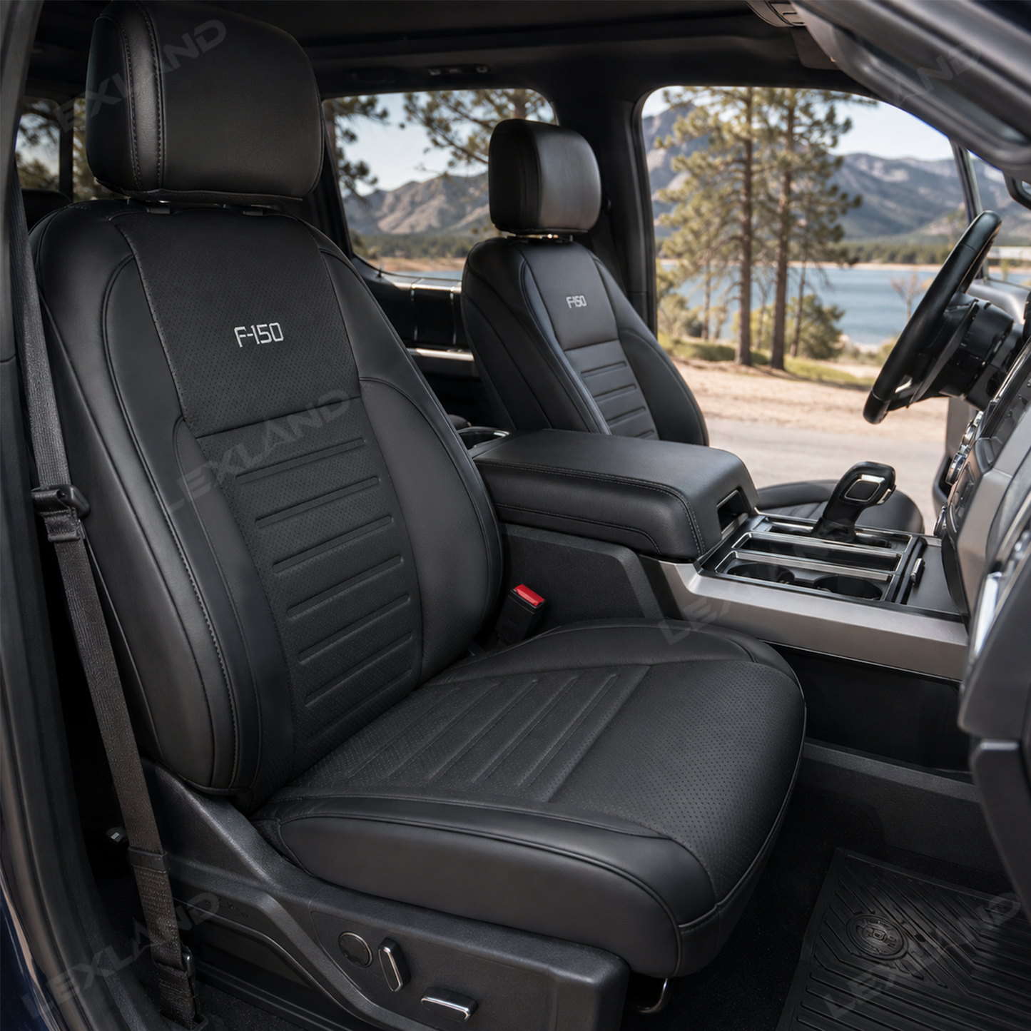 F150 Seat Covers NAPPA Leather Interior Seat Protector with F-150 Style for Ford