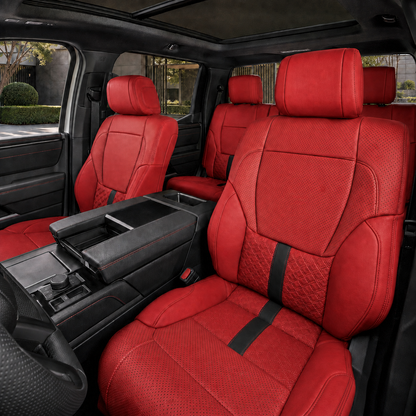 Tundra Seat Covers Capstone Style Interior Leather Covers Upgrade Seat Protector for Toyota