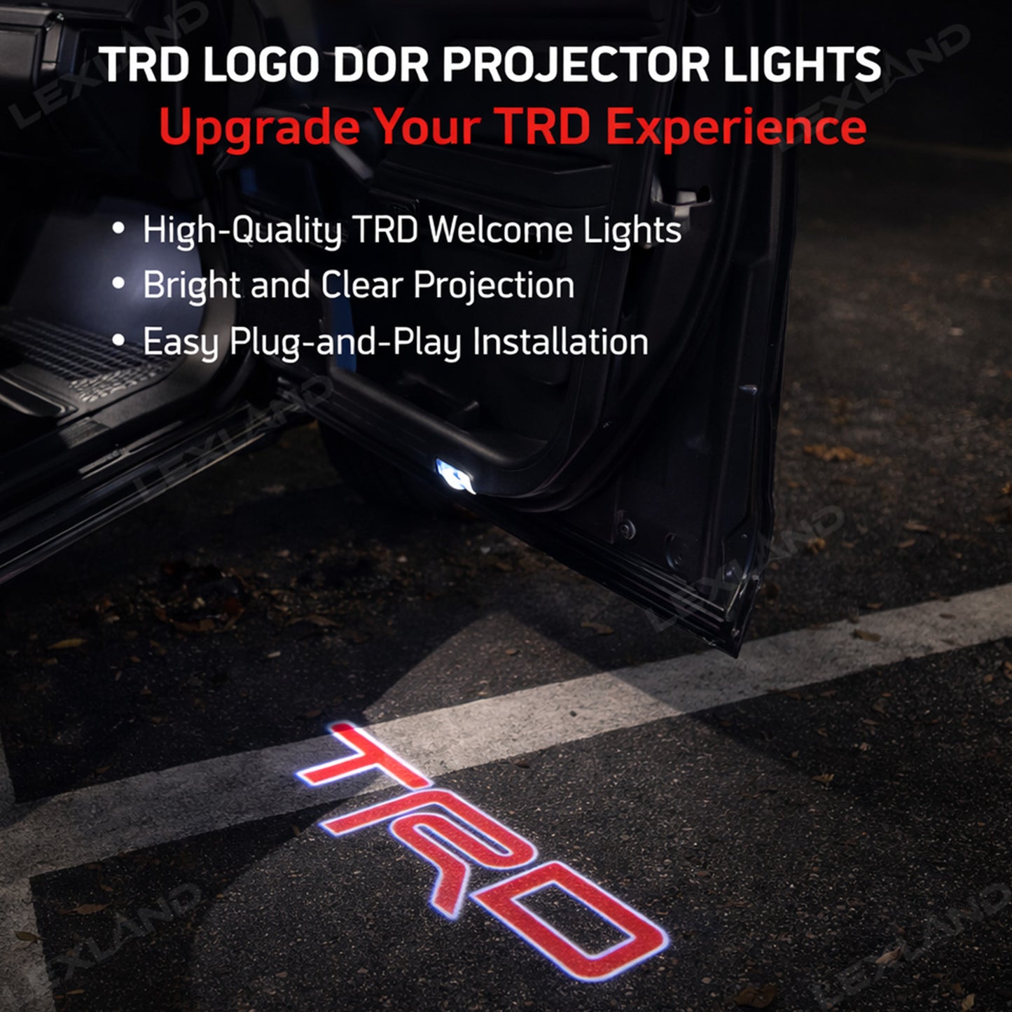 Tacoma LED Puddle Lights Door Projector Lights Welcome Lights For Toyota