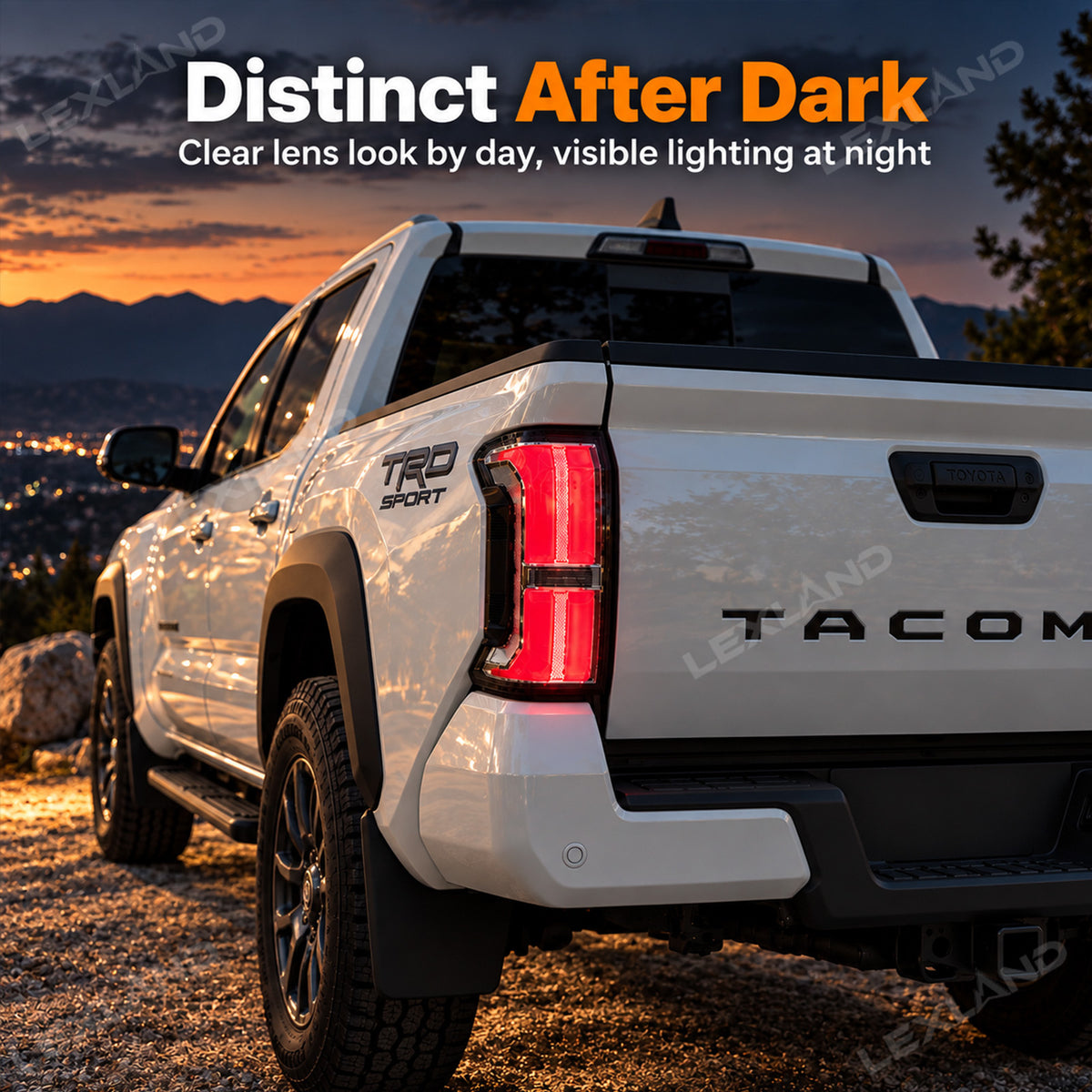 Tacoma LED Tail Lights Clear Lens Rear Lamp Upgrade 2PCS for Toyota