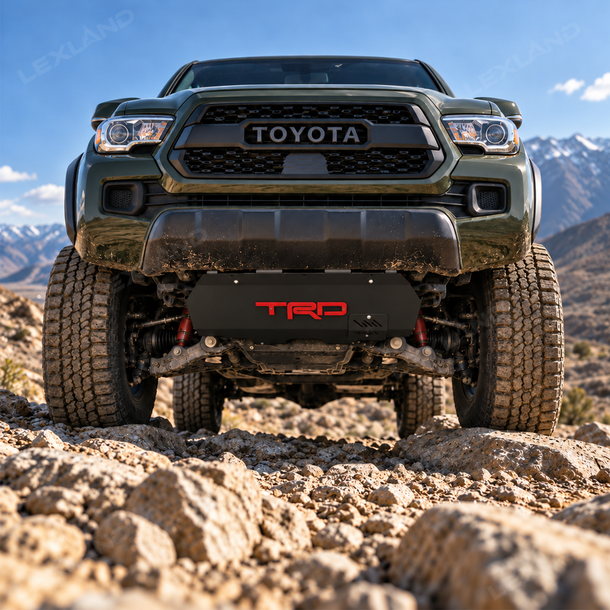 Tacoma Skid Plate with TRD Letter Style Underbody Protection Plate for Toyota