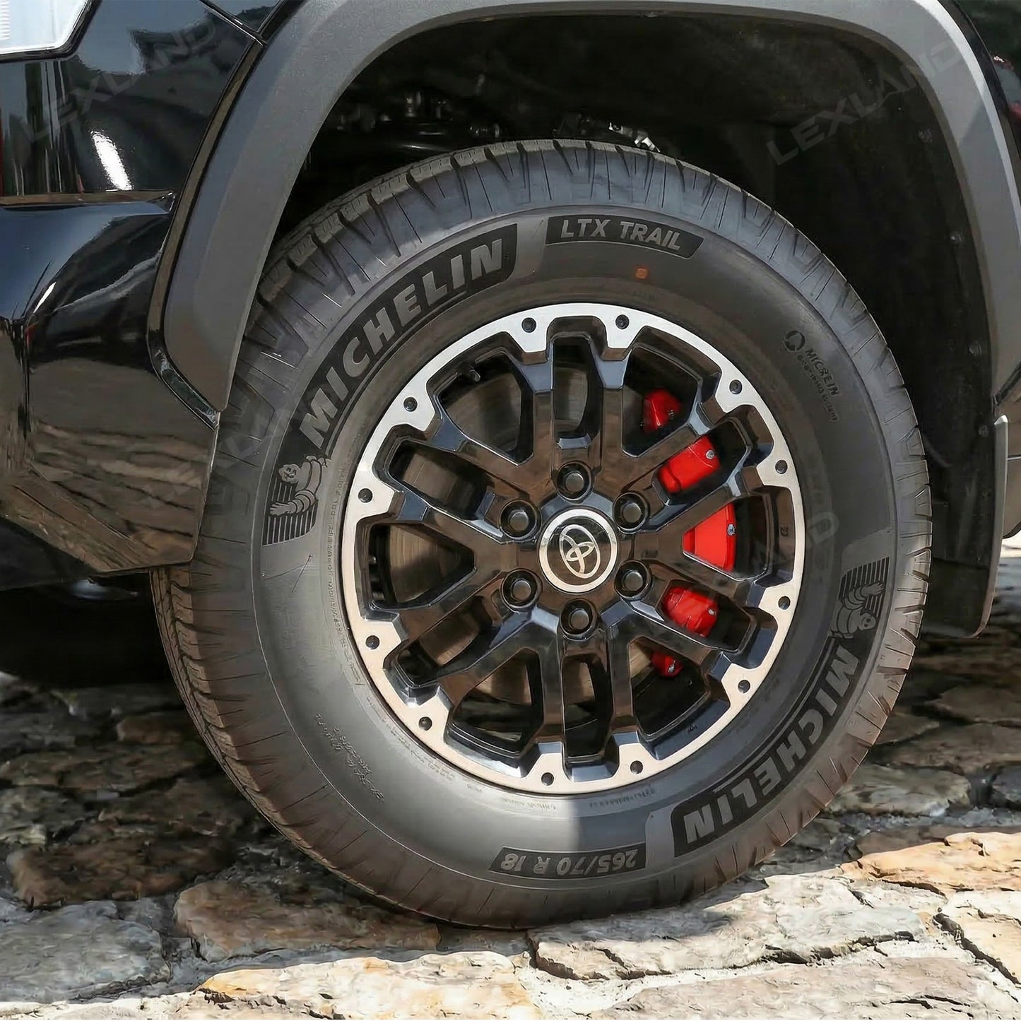 Tundra Brake Caliper Covers Front and Rear Bolt-On Caliper Protectors for Toyota
