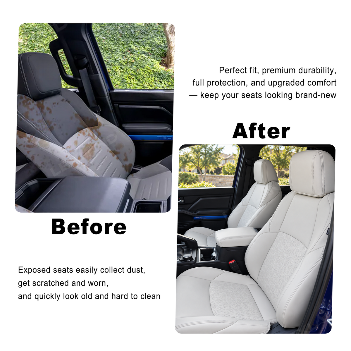 Tacoma/4Runner Embossed Seat Covers Seat Upholstery Covers for Toyota