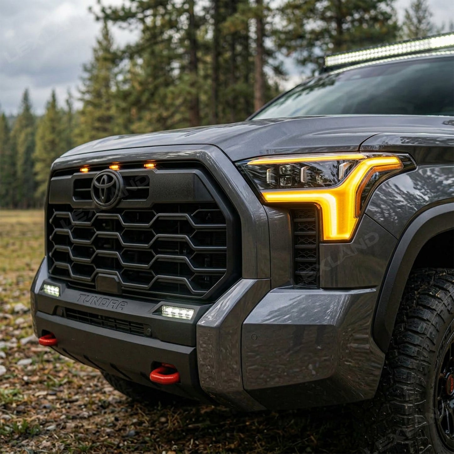Tundra LED Daytime Running Lights DRL Grille Side Lights Dynamic Sequential Turn Signals