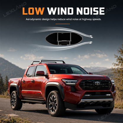 Tacoma Roof Rack Crossbar Aluminum Cargo Rack Luggage Carrier Cross Bars 1.0 for Toyota