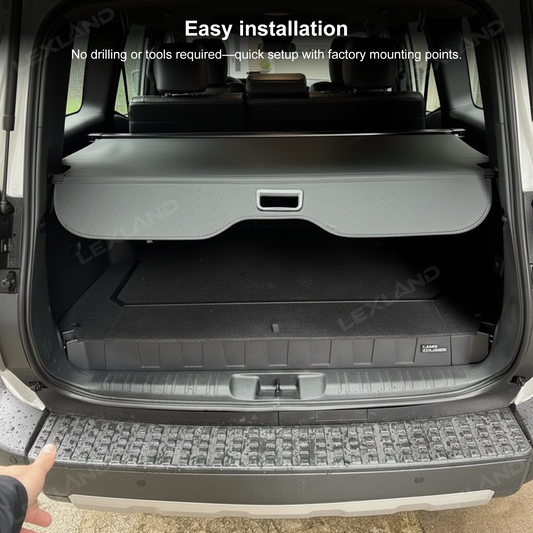 Land Cruiser Retractable Cargo Cover Rear Trunk Shield Shade for Toyota