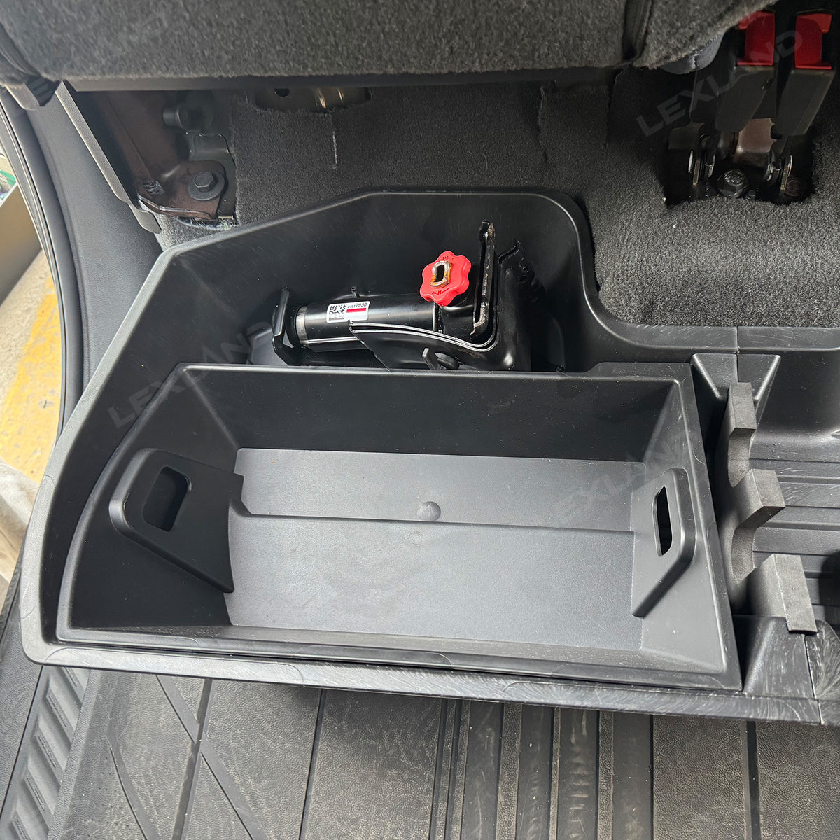 Silverado 1500/2500/3500HD Under Seat Organizer Tray ABS Rear Seat Storage Box