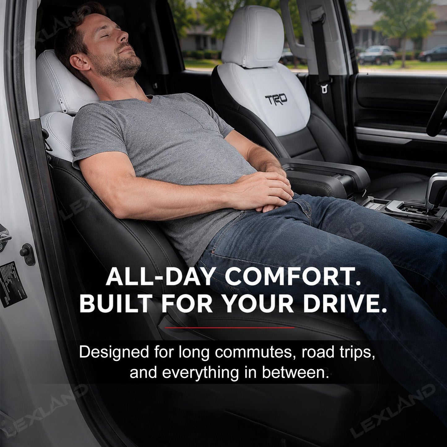 Tundra TRD Style Seat Covers Front and Rear Interior Seat Protectors for Toyota