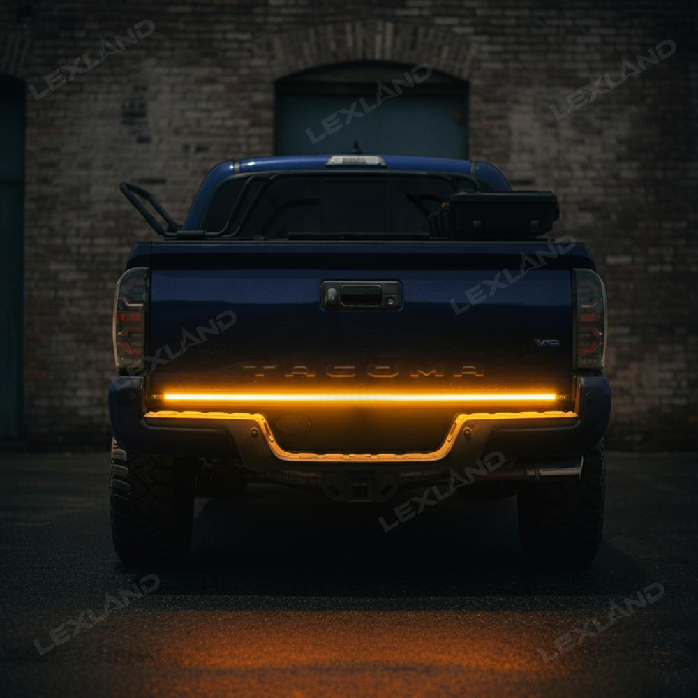 59" LED Tailgate Light Bar – Red/Yellow Strip With Brake & Turn Signal For Trucks