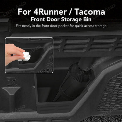 Tacoma/4Runner Front Door Trash Can Silicone Door Side Organizer Storage Box 2PCS for Toyota