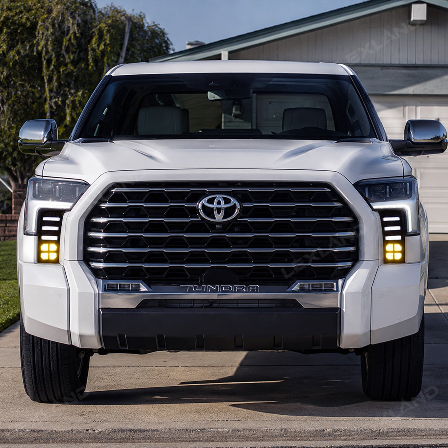 Tundra LED Daytime Running Lights Dual-Color DRL Sequential Turn Signal Lighting Upgrade for Toyota