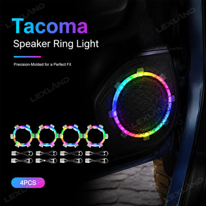 Tacoma RGB Ambient Lighting Kit Dynamic Interior LED Light Strips App Control & Music Sync