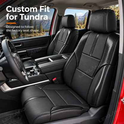 Tundra Seat Covers Carbon Fiber Style Custom Seat Protector Interior Cover for Toyota