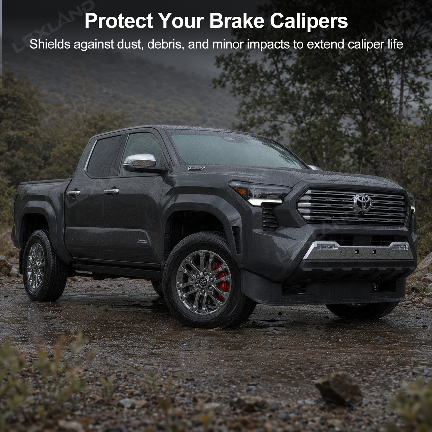Tacoma Brake Caliper Covers Aluminum Caliper Protectors 4PCS Precision Bolt-On