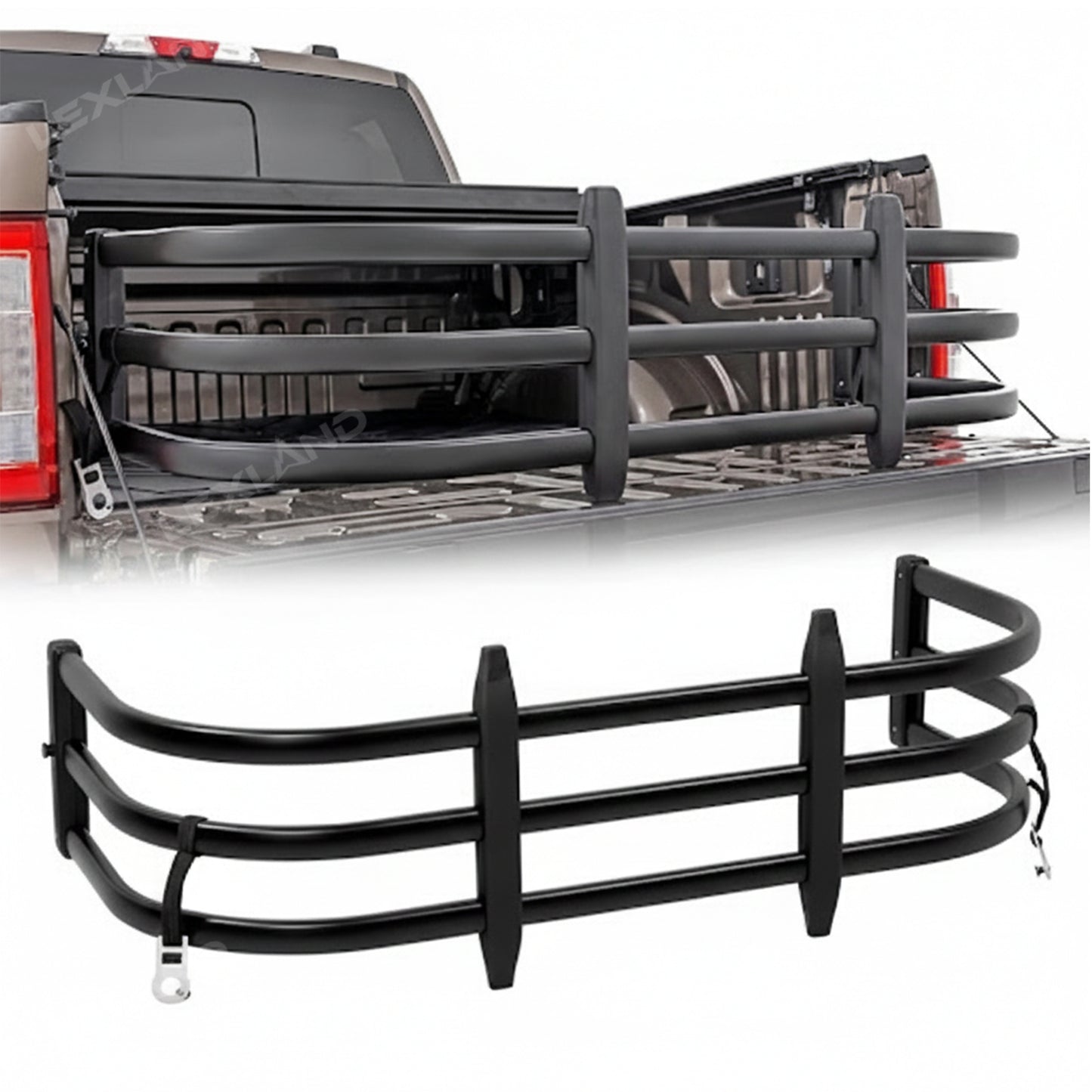 Tacoma Trunk Bed Extender Aluminum Alloy Tailgate Extender Cargo Extender Support for Toyota