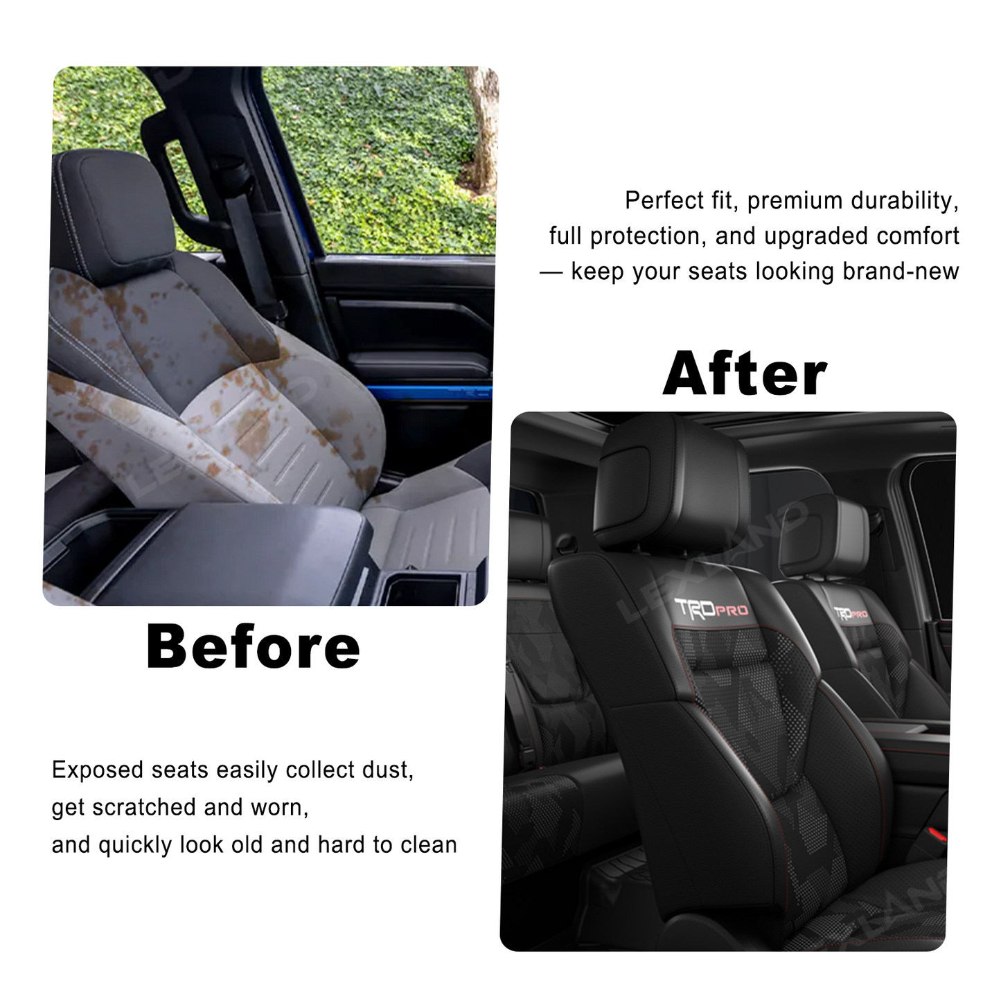 Tundra Seat Covers Camo Seat Protector with TRD PRO Logo for Toyota