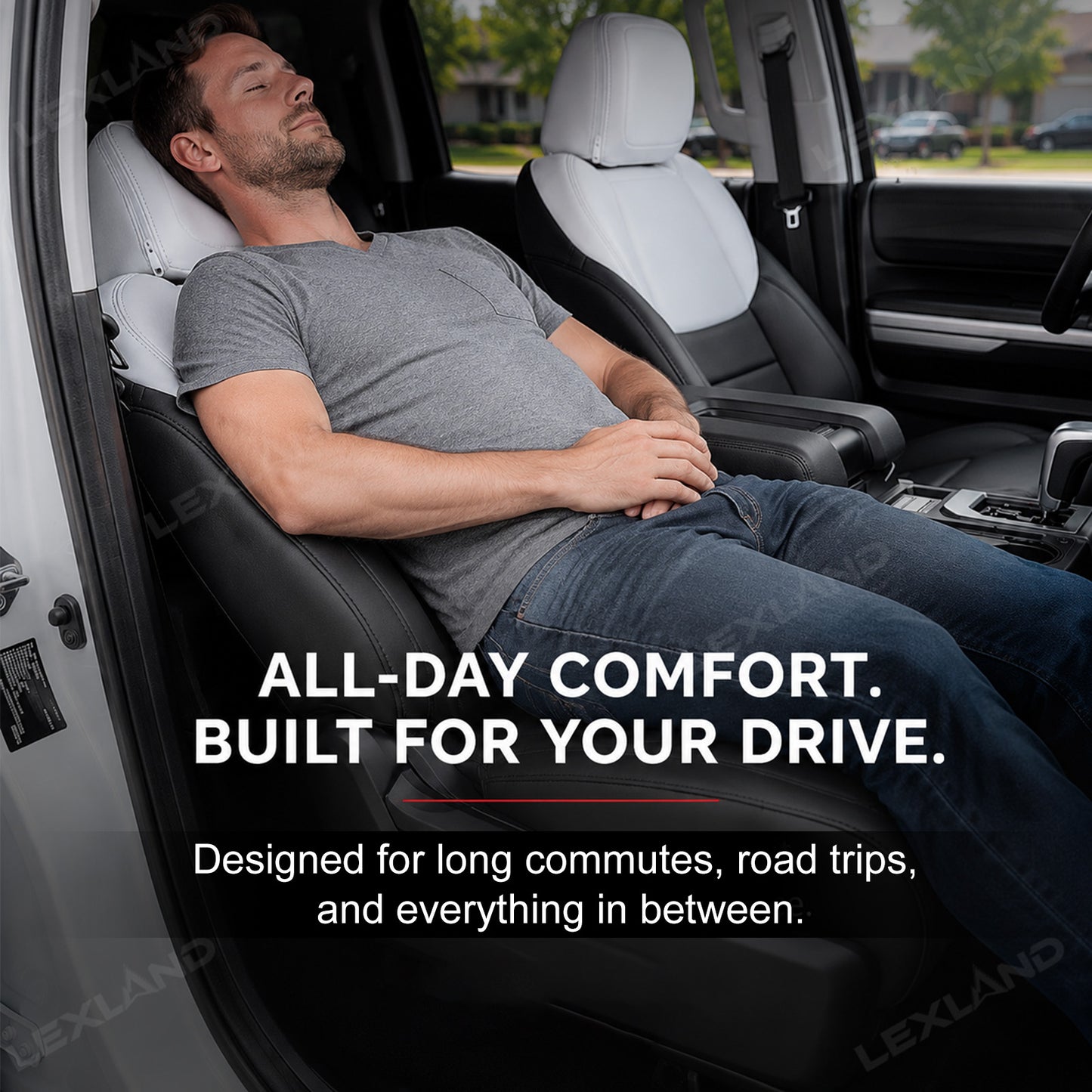 Tundra TRD Style Seat Covers Front and Rear Interior Seat Protectors for Toyota