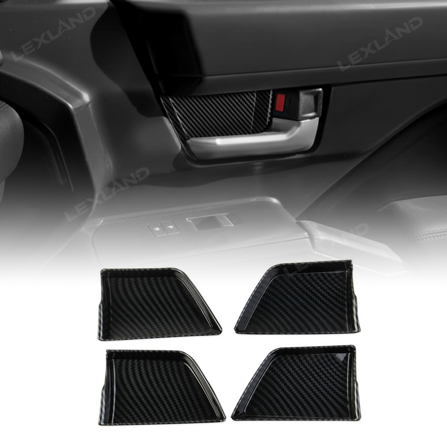 Tacoma Interior Door Handle Bowl Cover Decorative Interior Protector Trim for Toyota