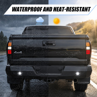 Tundra Tail Light Cover Smoked Rear Taillights Lamp Overlay Protection Cover for Toyota