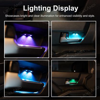 Tacoma/4Runner Door Bowl Lighting Multi-color Interior Ambient Light Decorative LED Lamp 4PCS