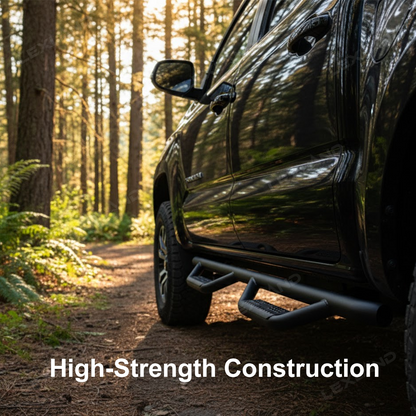 Tacoma/4Runner Running Boards Double Cab Side Steps Nerf Bar with Dropped Steps for Toyota