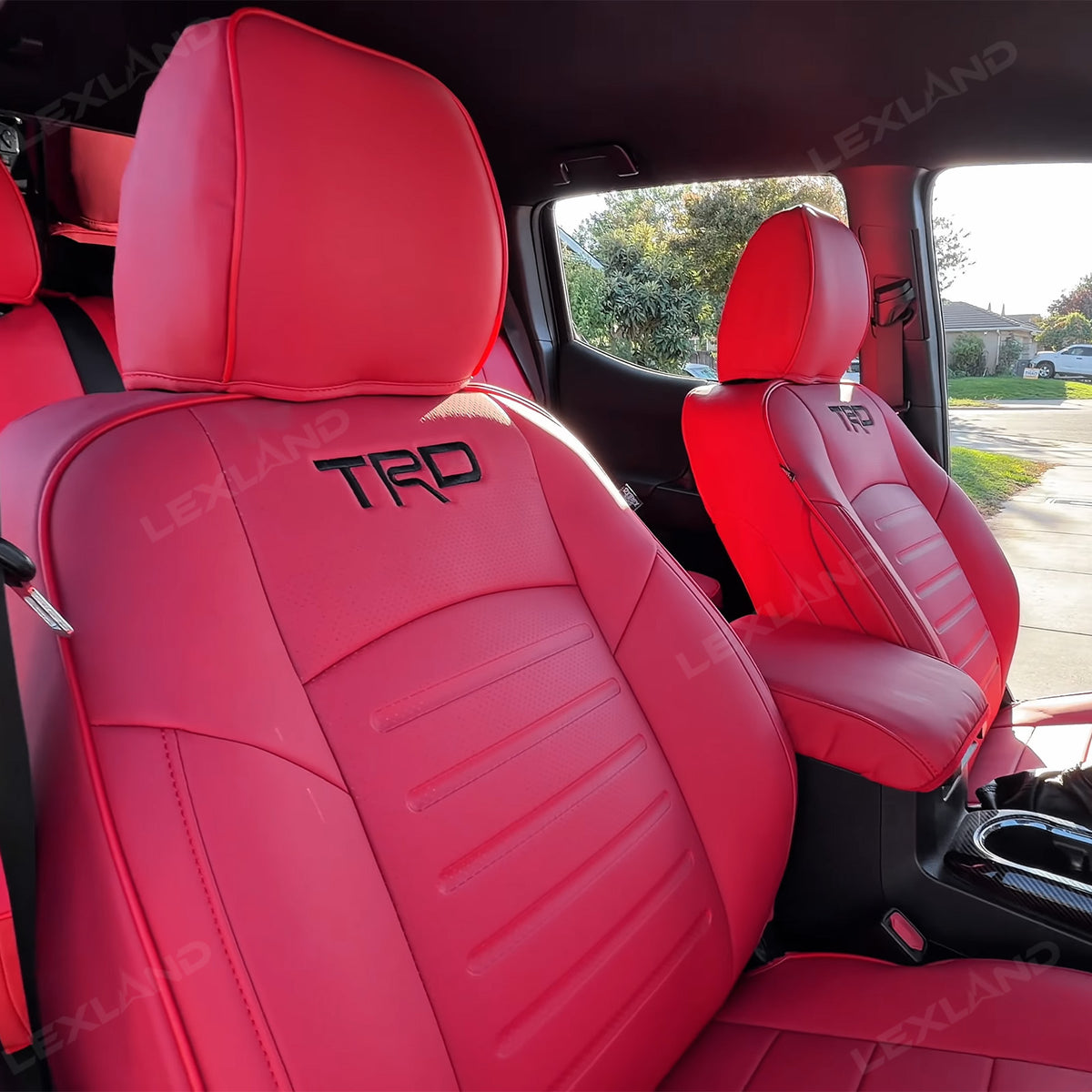 Tacoma/4Runner Seat Covers Embossed Seat Protectors with TRD Style for Toyota