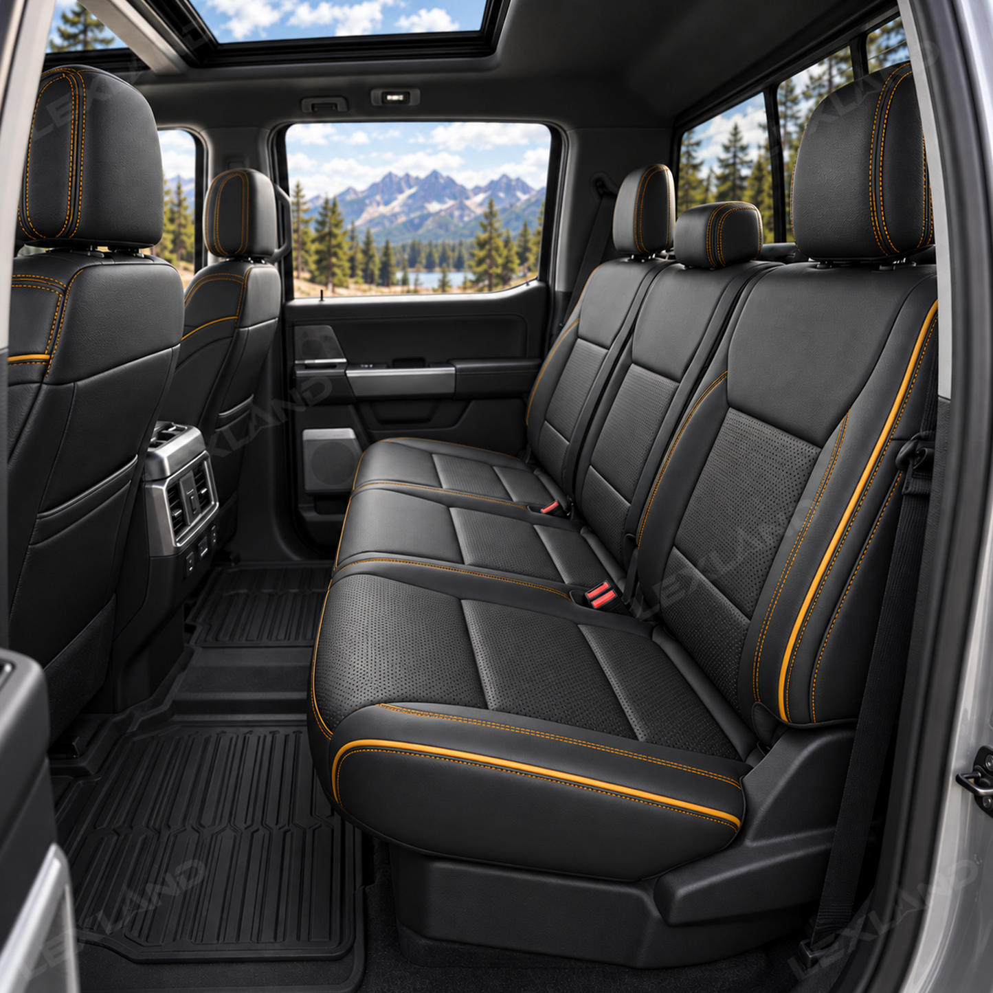 F-150 Crew Cab XL/XLT Seat Covers Custom-Fit Seat Protector Interior Seat Upgrade