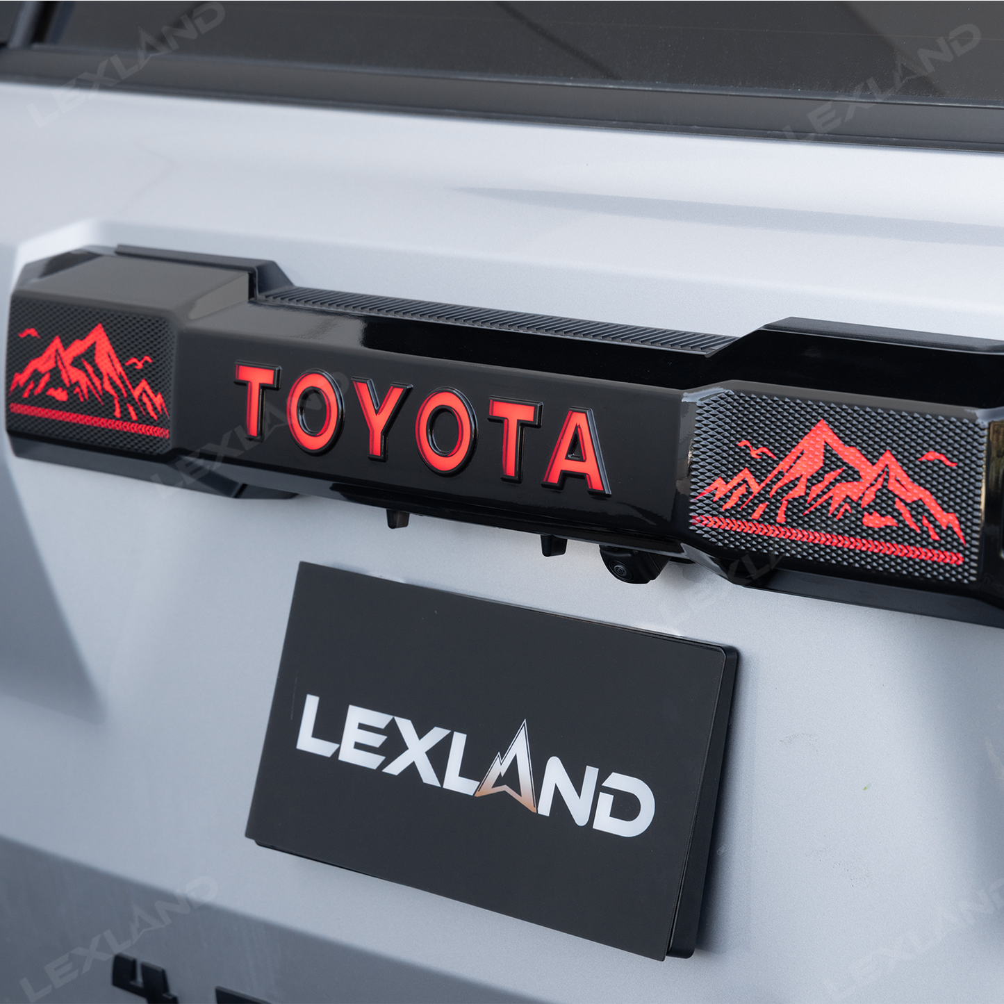 4Runner LED Trunk Tail Light Full Width Tailgate Ambient Lighting with Snow Mountain Off-Road Style