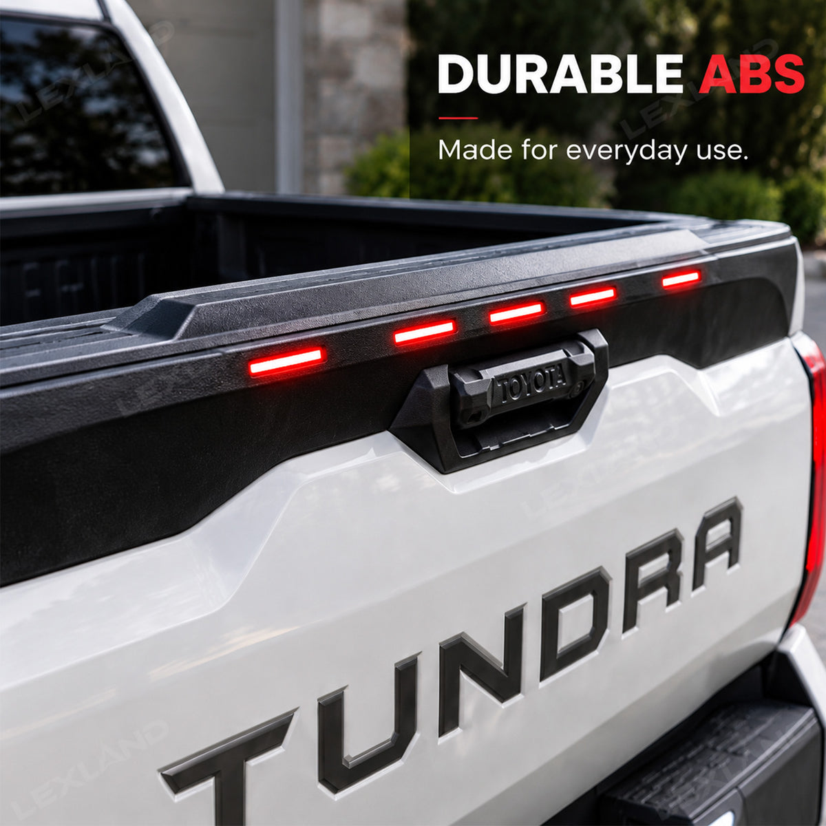 Tundra LED Tailgate Protector Tailgate Cap Rear Tailgate Guard Marker Lights for Toyota
